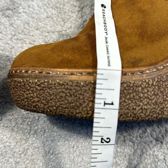 Bakers Furbee Boots Womens 9.5 Brown Faux Fur Faux Suede Wedge Platform … - Picture 13 of 16